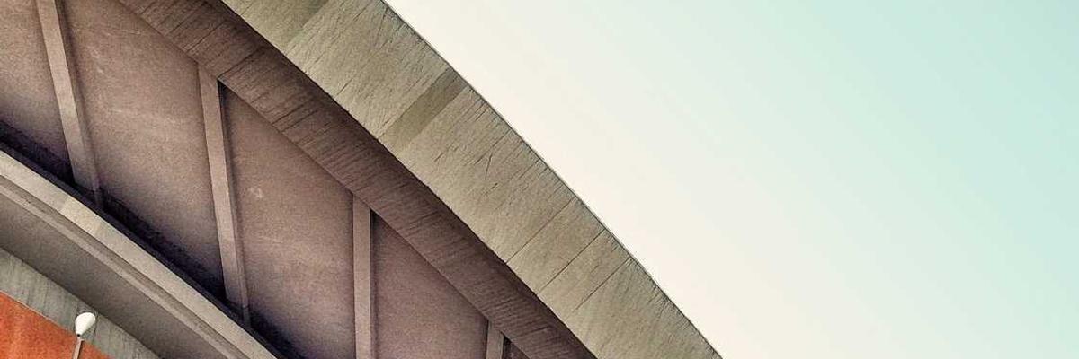 Modern science building exterior