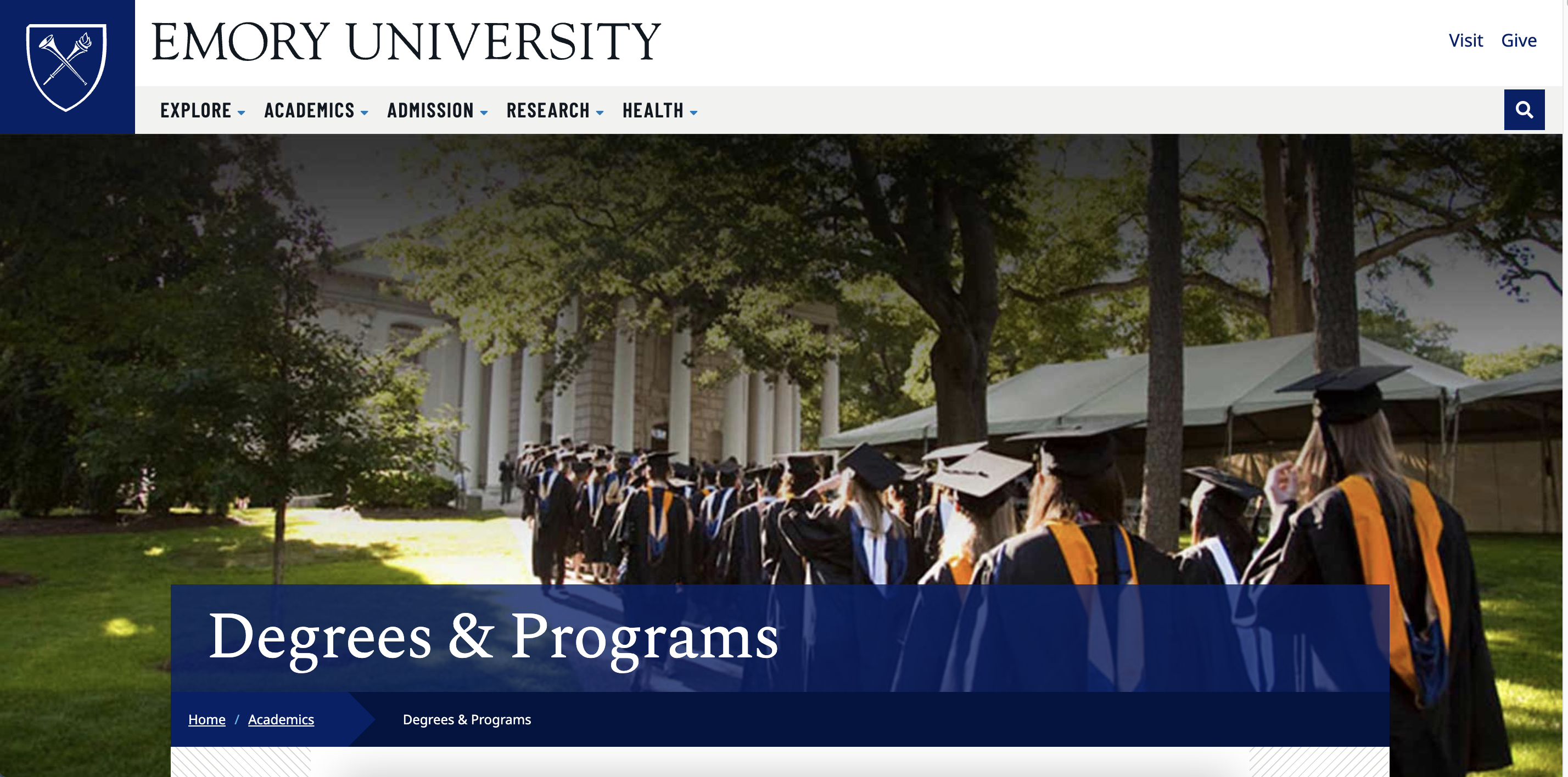 emory program finder