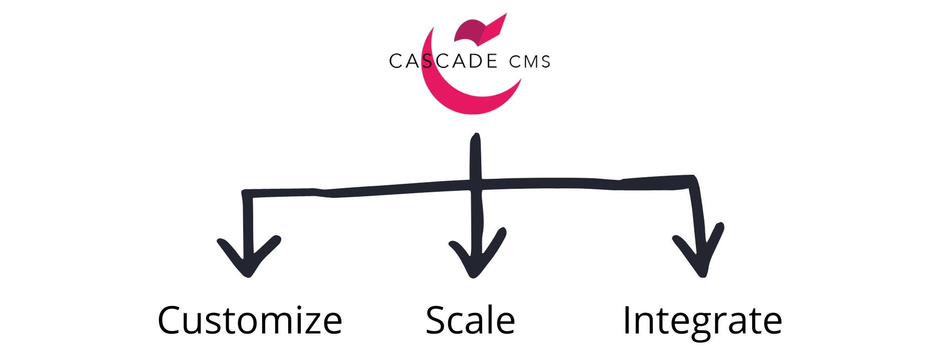 CMS diagram image - key features