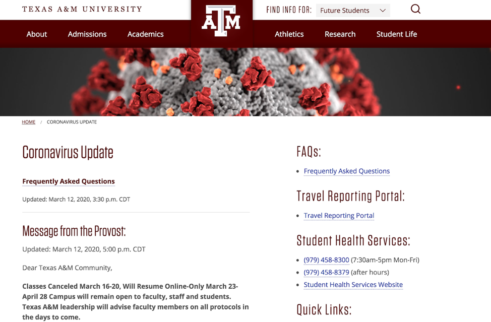 tamu-coronavirus-update