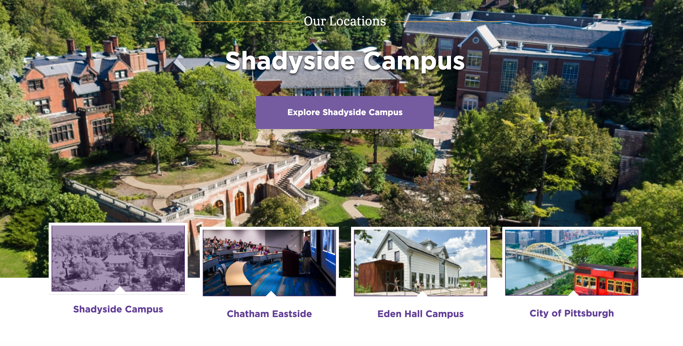 chatham university view locations